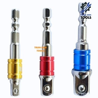 Đầu Chuyển Vặn Vít (1/4) Sang Đầu Vặn Bulong (1/4 3/8 1/2) Cao Cấp