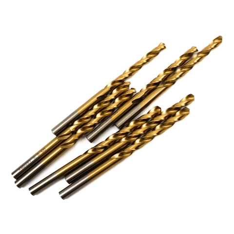 Mũi khoan sắt Inox phủ Titan siêu cứng Kapusi Japan, Kích cỡ từ 2mm đến 6mm