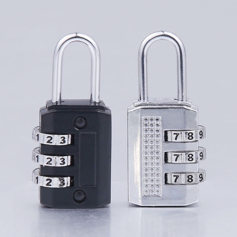 Khóa mã 3 số kích cỡ 55mm*22mm*11mm nhỏ gọn tiện dụng dùng trong khóa vali khóa hành lý