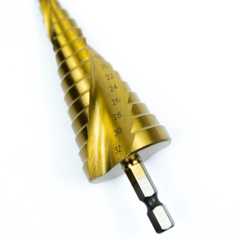 Mũi khoan tháp xoắn Kapusi đủ cỡ 4-12mm 4-22mm 4-32mm chất liệu HSS phủ titan siêu cứng siêu bền