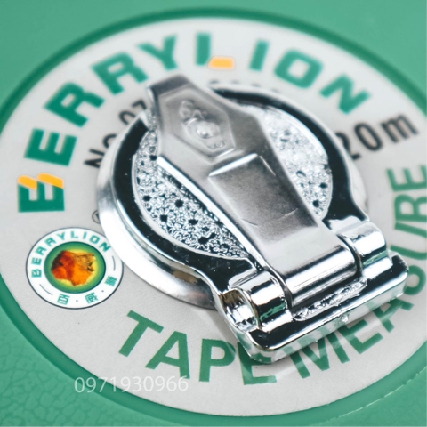 Thước dây vải cuộn chiều dài 20m 30m 50m Berrylion chính hãng, thước cuộn vải chất liệu sợi thủy tinh siêu bền