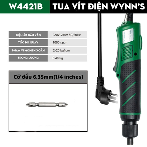 Tua vít điện Wynn's cắm điện trực tiếp