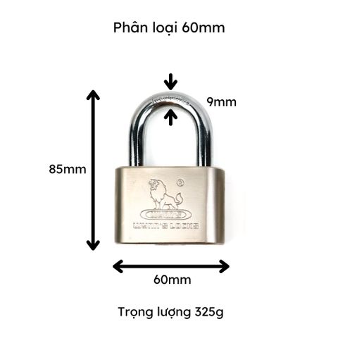Ổ khóa treo tròn cao cấp Wynn's kích cỡ 40mm 50mm 60mm gia công tinh xảo, khóa treo chống trộm bảo vệ nhà cửa