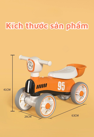 Xe thăng bằng có đèn phát nhạc cho bé Momii