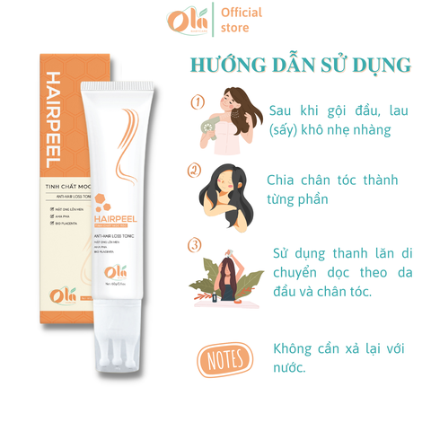 Tinh chất mọc tóc, giảm rụng và chăm sóc da đầu Hairpeel Ola' 60ml