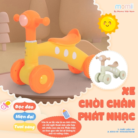 Xe chòi chân phát nhạc Momii