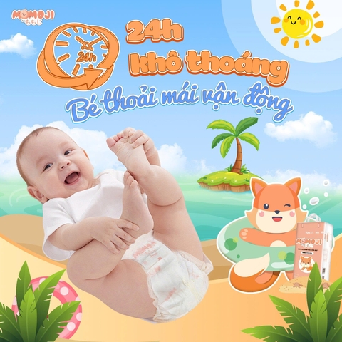 [PHIÊN BẢN NÂNG CẤP] Tã Bỉm Quần Momoji Extra Soft Siêu thấm hút M56/L54/XL50/XXL48/XXXL44
