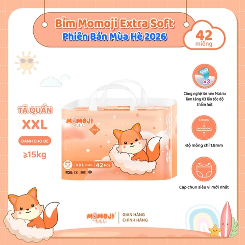 TÃ BỈM MOMOJI SIÊU THẤM HÚT PHIÊN BẢN EXTRA SOFT MỚI MÙA HÈ 2026