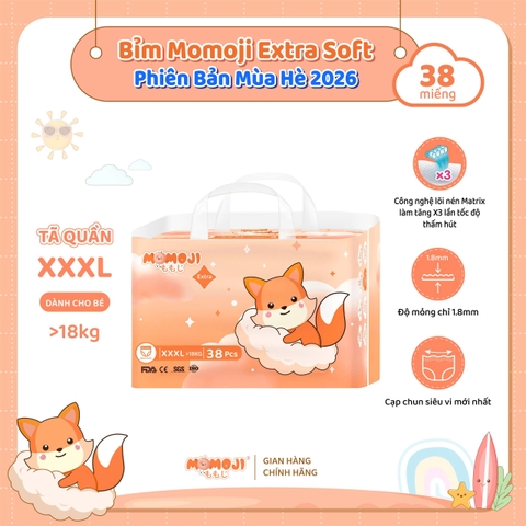 TÃ BỈM MOMOJI SIÊU THẤM HÚT PHIÊN BẢN EXTRA SOFT MỚI MÙA HÈ 2026