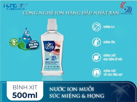 Nước ION muối súc miệng và họng