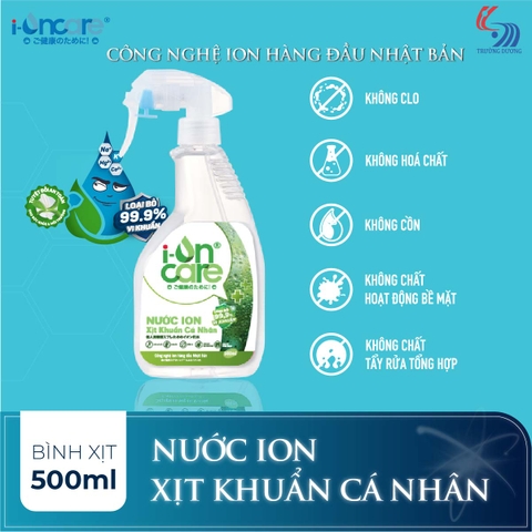 Nước ION Xịt khuẩn cá nhân