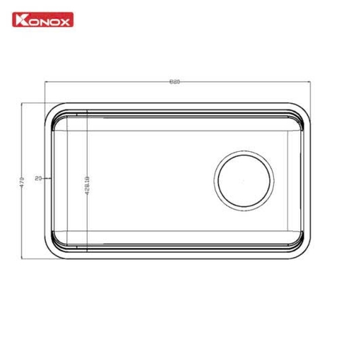 Chậu rửa bát Konox Tari Smart 8847PP