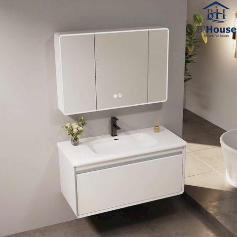 Bộ Tủ Gương Phòng Tắm, Tủ Lavabo Đẹp, Tủ Lavabo Phòng Tắm CR 808