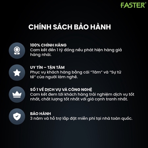 Khóa vân tay cửa nhôm Faster FS6600 BL