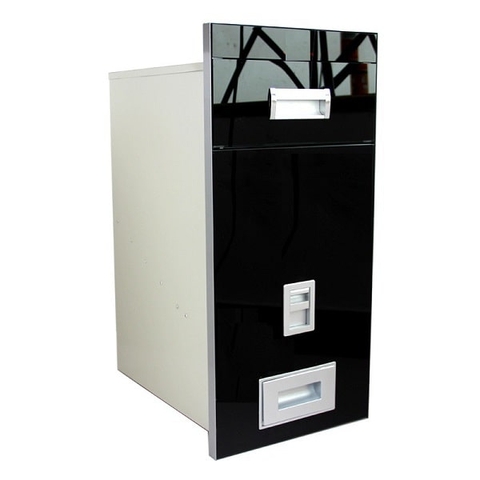 Thùng gạo điện tử mặt gương mặt kính đen Eurogold- GB301B