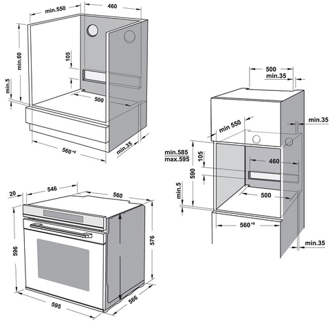 LÒ NƯỚNG ÂM TỦ Hafele HO-8T72A 538.01.421