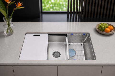 Chậu rửa bát Chef's EH-S7646R Nano Silver
