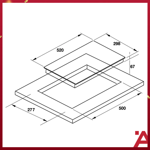 Bếp Điện Domino HC-R302D Hafele 536.61.670
