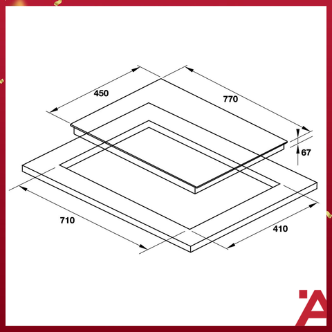 Bếp Điện 2 Vùng Nấu HC-R772D Hafele 536.61.685