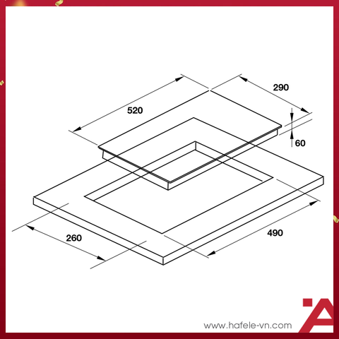 BẾP TỪ 2 VÙNG NẤU HAFELE HC-I302B 536.61.770