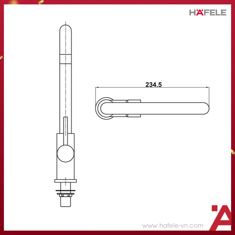 VÒI BẾP Hafele HT21-CC1F245U 577.55.260