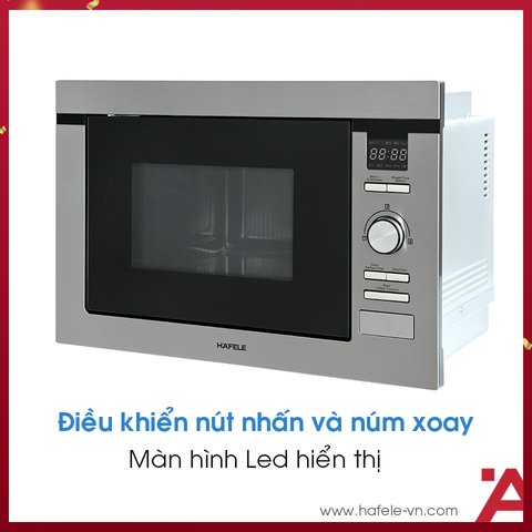 LÒ VI SÓNG KẾT HỢP NƯỚNG ÂM TỦ HAFELE HM-B38D 538.31.200