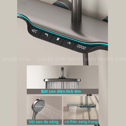 Sen cây phím đàn , sen cây hiển thị nhiệt độ làm từ đồng thau nguyên khối củ nặng 2,8kg