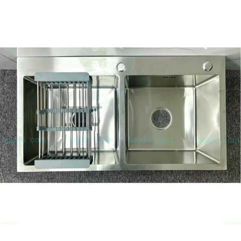 Chậu rửa bát 2 hố inox KOREA SUS 304