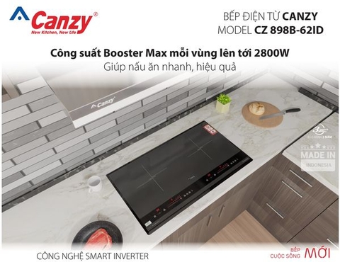 Bếp từ đôi Canzy CZ 898B-62ID
