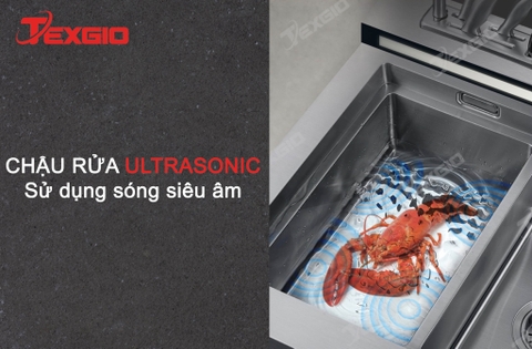 Máy rửa bát Texgio Dishwasher TGUMF11S - 11 Bộ Đa Năng Tích Hợp Rửa Sóng Siêu Âm, Sấy Khí Nóng, UV