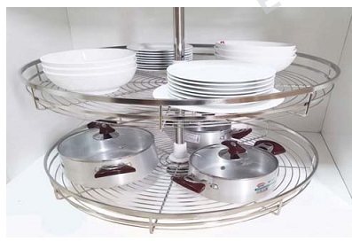 Mâm xoay inox mờ nan dẹt Eurogorld EPL360A