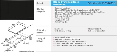 Bếp từ Bosch PPI82566VN