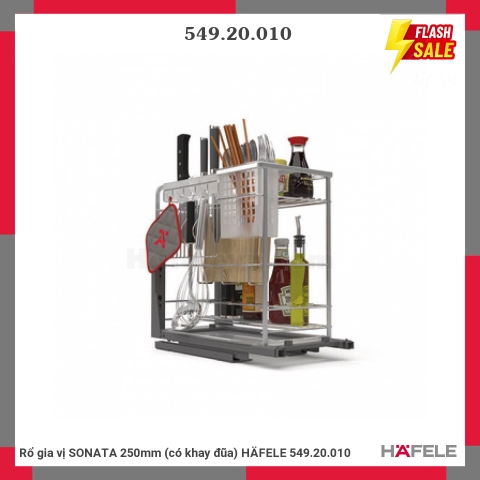 RỔ GIA VỊ DAO THỚT SONATA INOX 304 400mm Hafele 549.20.020