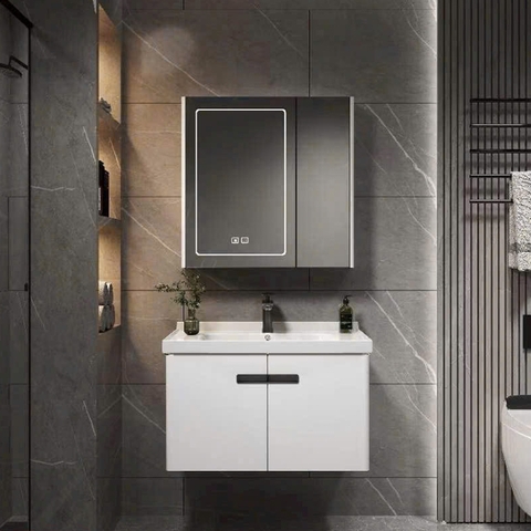 Bộ Tủ Gương Phòng Tắm, Tủ Lavabo Đẹp, Tủ Lavabo Phòng Tắm CR 237