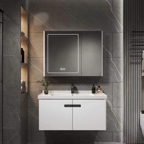 Bộ Tủ Gương Phòng Tắm, Tủ Lavabo Đẹp, Tủ Lavabo Phòng Tắm CR 237