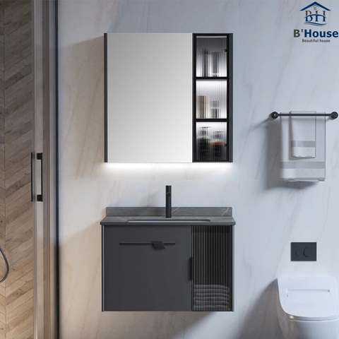 Bộ Tủ Gương Phòng Tắm, Tủ Lavabo Đẹp, Tủ Lavabo Phòng Tắm SUS 215