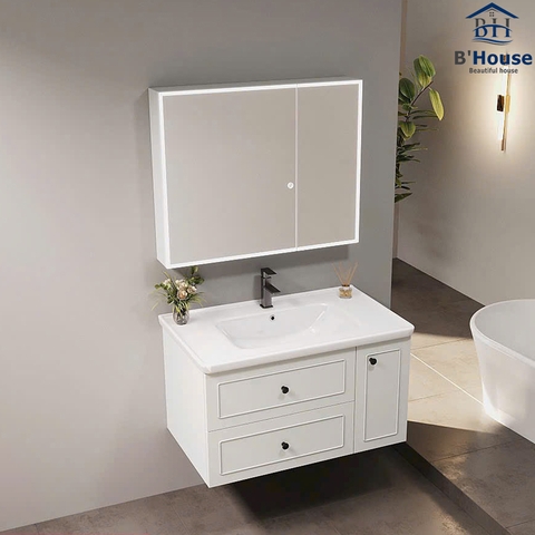 Bộ Tủ Gương Phòng Tắm, Tủ Lavabo Đẹp, Tủ Lavabo Phòng Tắm SUS 822