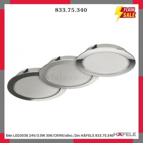 ĐÈN LED TRÒN LED3038 24V/3.0W 3000K Hafele 833.75.340