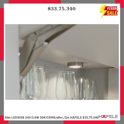 ĐÈN LED TRÒN LED3038 24V/3.0W 3000K Hafele 833.75.340
