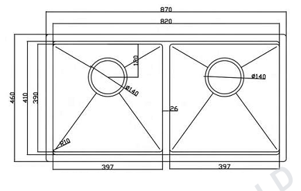 Chậu rửa bát Eurogold EUS98746