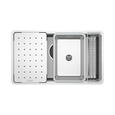 Chậu rửa bát chống xước Workstation Sink Dekor 8044SU