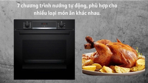 LÒ NƯỚNG ÂM TỦ BOSCH HBA514BB3 71L