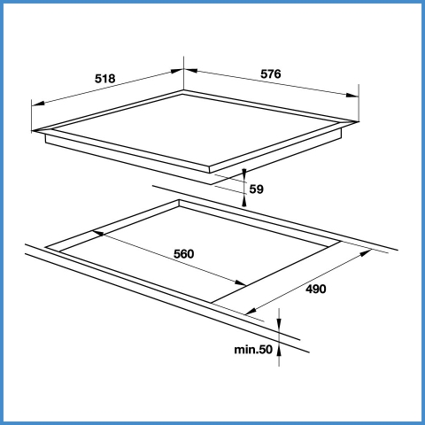Bếp Từ 4 Vùng Nấu HC-I604D Hafele 535.02.040