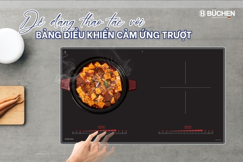 Bếp từ đôi Buchen BUC338 Smart