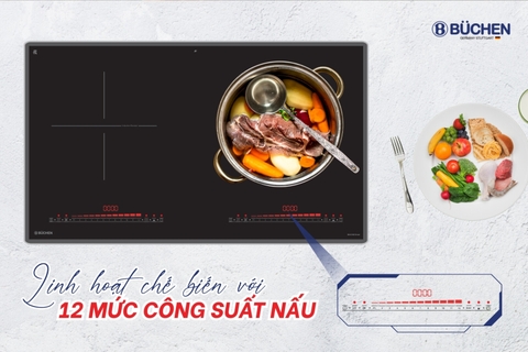 Bếp từ đôi Buchen BUC338 Smart