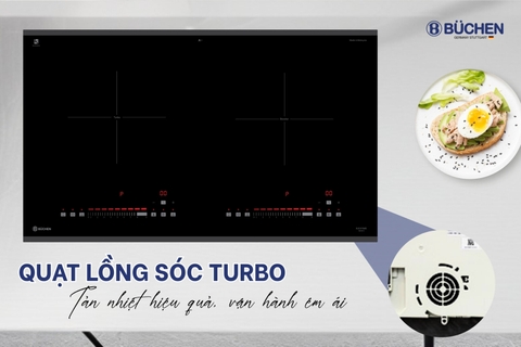 Bếp từ đôi Buchen BUC875MS Turbo Seri 2