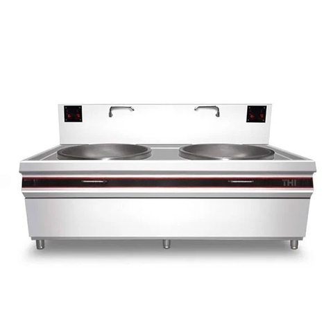 BẾP TỪ CÔNG NGHIỆP ĐÔI CHẢO LIỀN 15KW XÀO TRỰC TIẾP 60 cm - 80cm