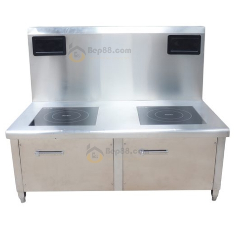 Bếp từ công nghiệp đôi 15kW mặt phẳng
