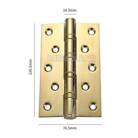 Bản Lề Cửa Mạ PVD Vàng Bóng BHBL05 Eurogold