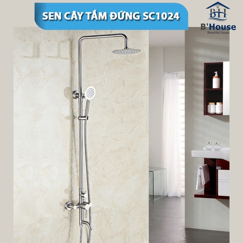 Sen cây tắm đứng inox SUS 304 Sc 1024